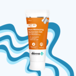 the derma co pore minimizing sunscreen gel spf 50 pa++++ with niacinamide and seboclear technology