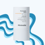 minimalist sunscreen stick spf 50 pa++++ portable face sunscreen with vitamin e and rice bran oil