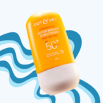 dot and key vitamin c e super bright sunscreen spf 50 pa++++ lightweight fluid sunscreen for glowing skin